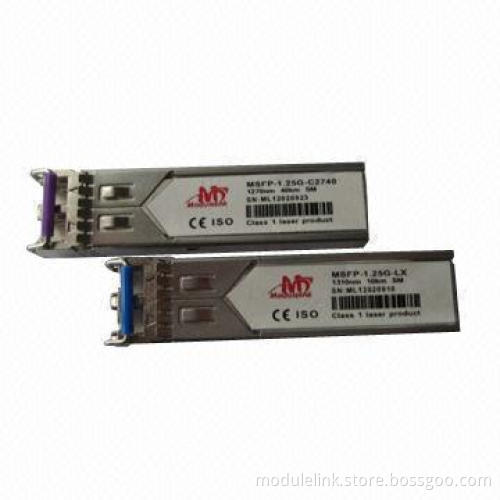 CWDM SFP 1.25Gbps Transceiver with Good DFB Wavelength Laser